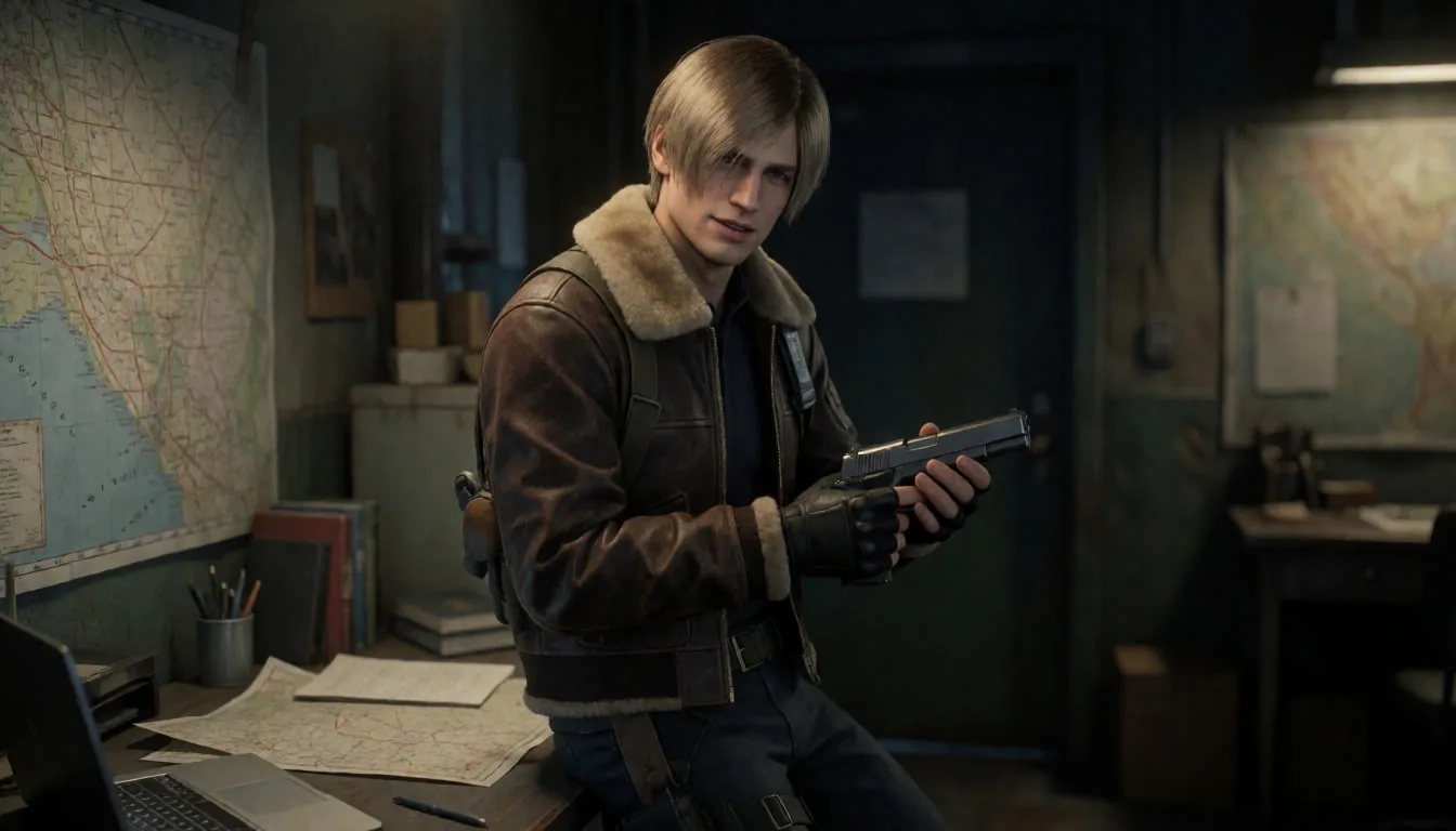 Leon S. Kennedy at The safehouse